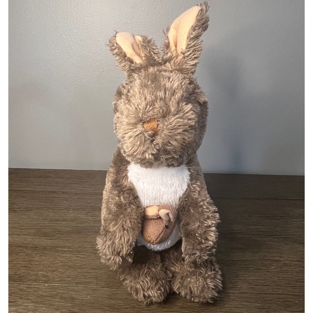 Wild Republic Vintage Australian Kangaroo with Baby Joey Pouch Plush